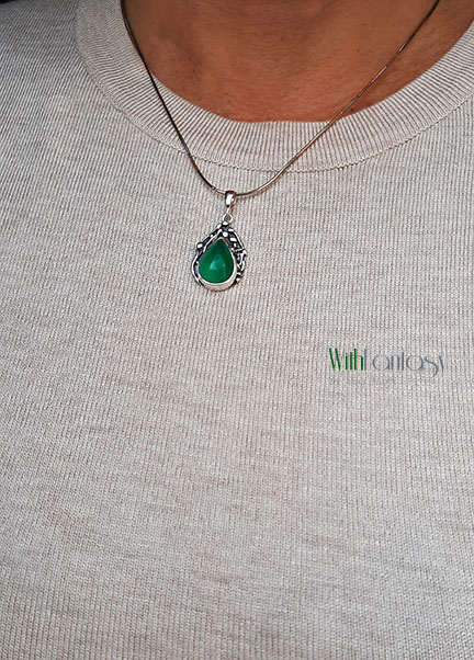 Éjszaka a kertben ( zöld achát) - Image 6