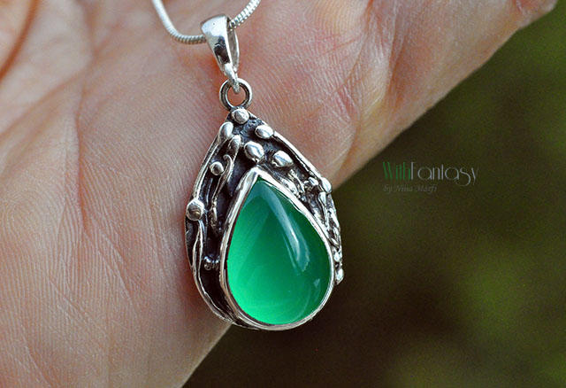 Éjszaka a kertben ( zöld achát) - Image 5