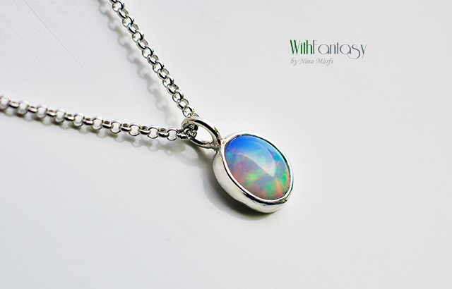 Etiópiai opál (nyaklánc) - Image 2