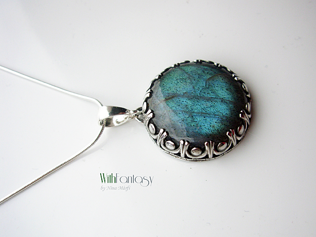 Labradorit csipkében FOGLALVA - Image 6