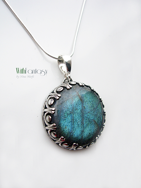 Labradorit csipkében FOGLALVA - Image 5