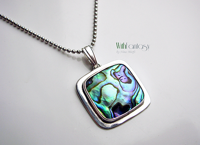 Square with paua shell - Image 5