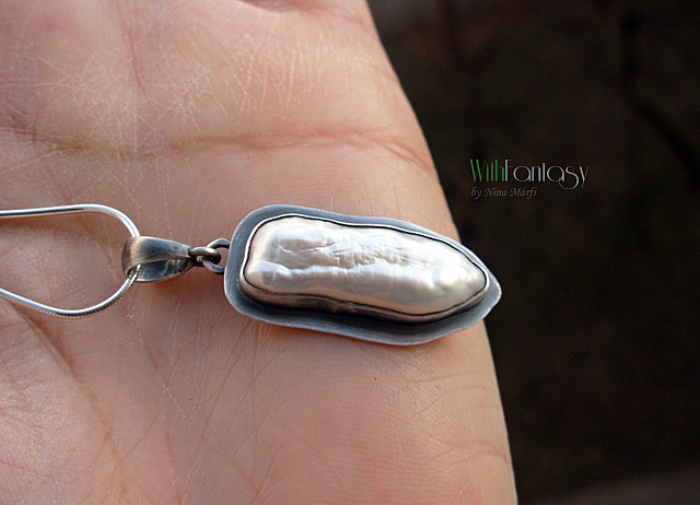 White pearl pendant - Image 6