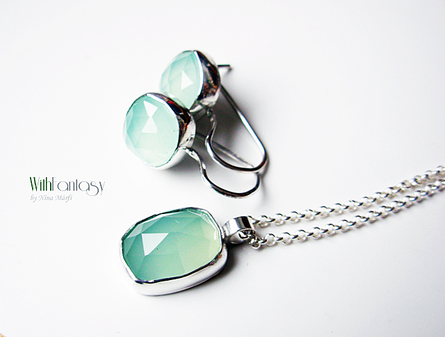 Minimalizmus kék acháttal (necklace) - Image 5