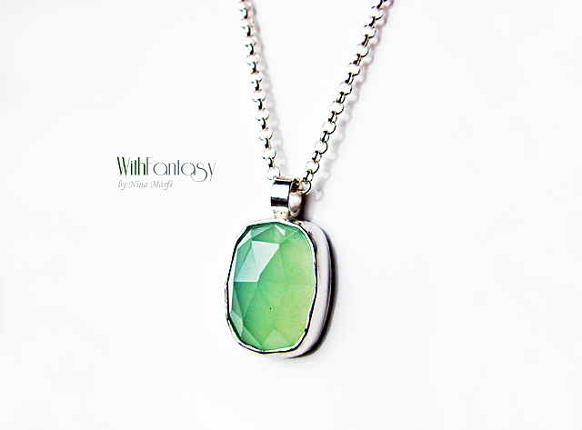 Minimalizmus kék acháttal (necklace) - Image 3