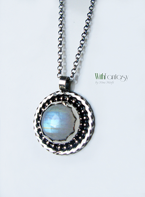 Amulet with moonstone