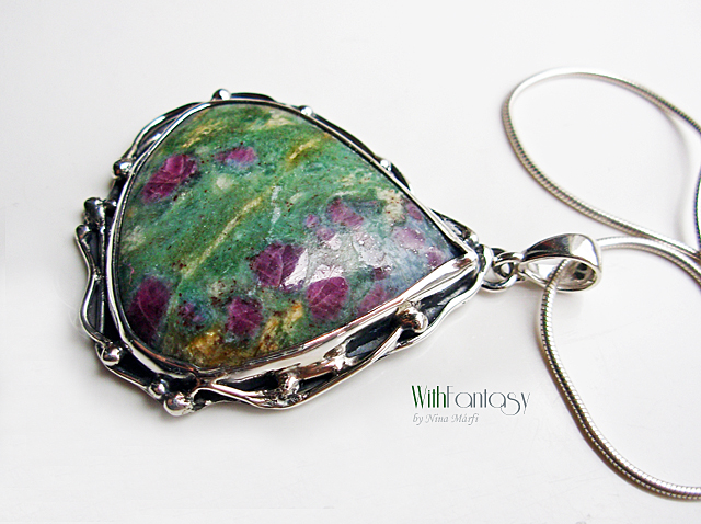 Éjszaka a kertben (zoisit rubinnal) - Image 3