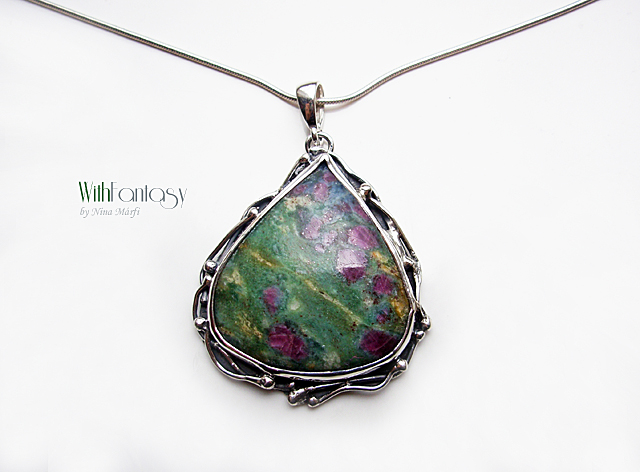 Éjszaka a kertben (zoisit rubinnal) - Image 4