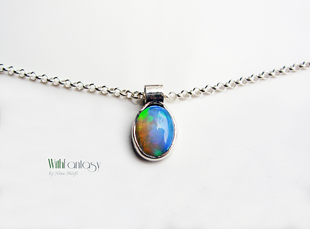 Etiópiai opál (nyaklánc)