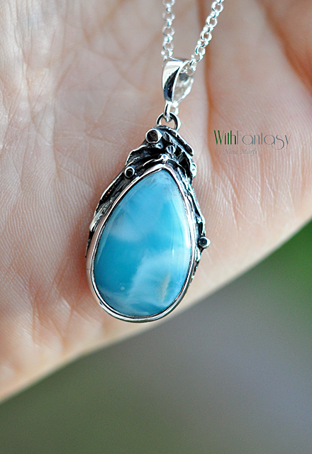 Éjszaka a kertben larimárral (medál) - Image 2