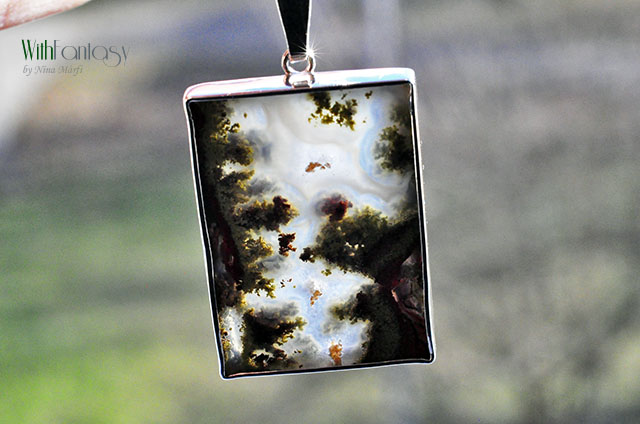 Woda i ziemia ( z agatem mszystym) - obrazek 4