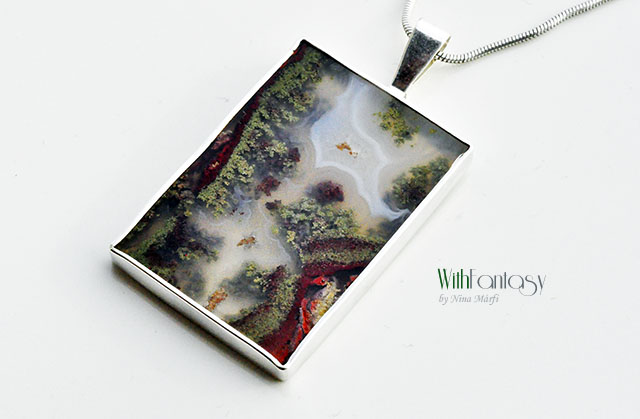 Woda i ziemia ( z agatem mszystym) - obrazek 2